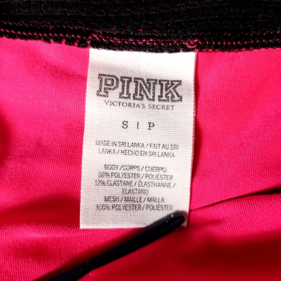 Victoria's Secret PINK Activewear Long Sleeve Shirt Running Mesh Back Size Small - Picture 4 of 8